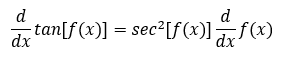 La derivada de la función tangente ejemplo derivada de la función tangente